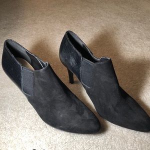 Cole Haan black suede boots size 10B